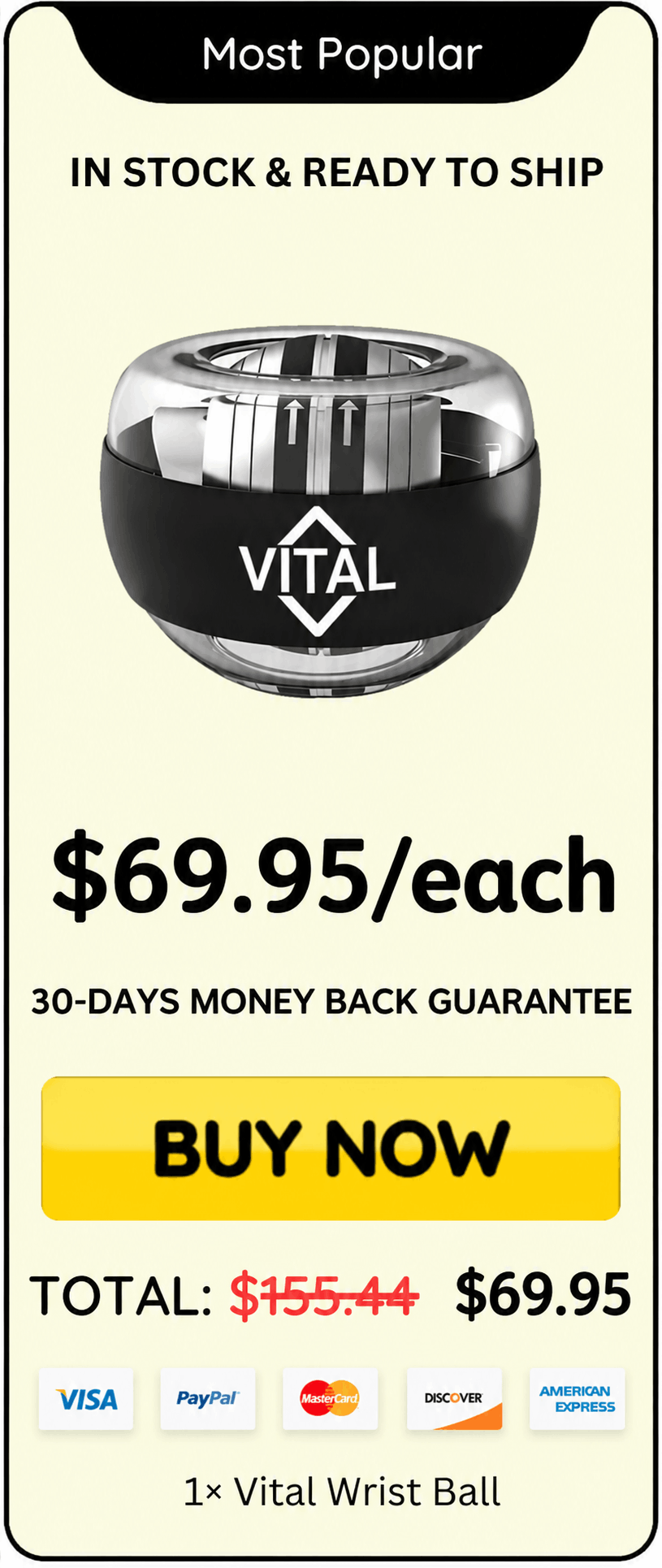 Vital Wrist Ball offer price